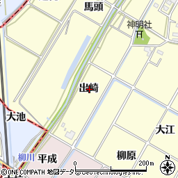 愛知県額田郡幸田町坂崎出崎周辺の地図