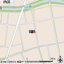 愛知県安城市根崎町（提防）周辺の地図