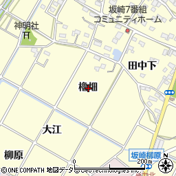 愛知県額田郡幸田町坂崎櫓畑周辺の地図