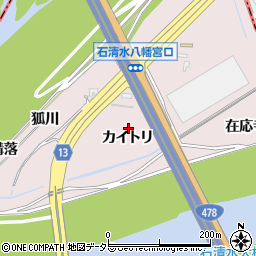 〒614-8302 京都府八幡市八幡カイトリの地図