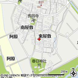 愛知県安城市木戸町東屋敷84周辺の地図