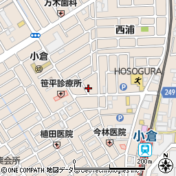 京都府宇治市小倉町西浦67-11周辺の地図