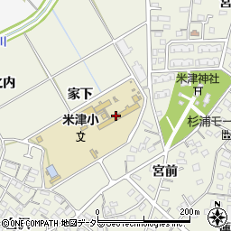 米津児童クラブ周辺の地図