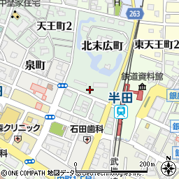 〒475-0852 愛知県半田市北末広町の地図