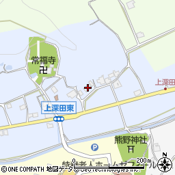 兵庫県三田市上深田123周辺の地図