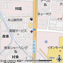 来来亭 久御山店周辺の地図