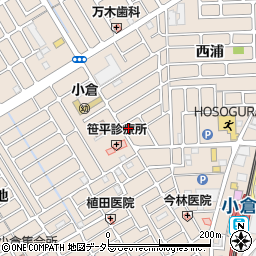 京都府宇治市小倉町西浦91-26周辺の地図