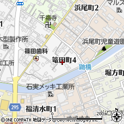 愛知県碧南市篭田町4丁目51周辺の地図