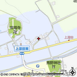 兵庫県三田市上深田121周辺の地図