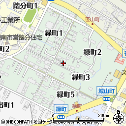 愛知県碧南市緑町周辺の地図