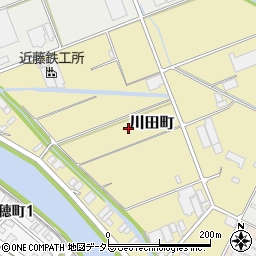 愛知県半田市川田町周辺の地図