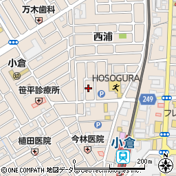 京都府宇治市小倉町西浦63-9周辺の地図