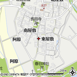 愛知県安城市木戸町東屋敷87周辺の地図