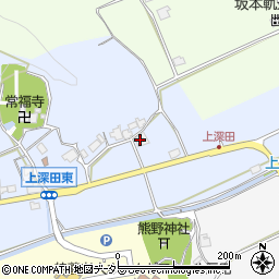 兵庫県三田市上深田99周辺の地図