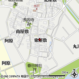 愛知県安城市木戸町東屋敷41周辺の地図