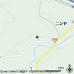 愛知県岡崎市鳥川町栗ノ木田周辺の地図