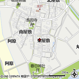愛知県安城市木戸町東屋敷89周辺の地図