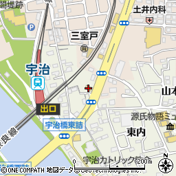 ガスト宇治東店周辺の地図