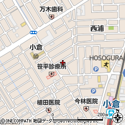 京都府宇治市小倉町西浦92-27周辺の地図