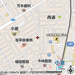 京都府宇治市小倉町西浦65-7周辺の地図