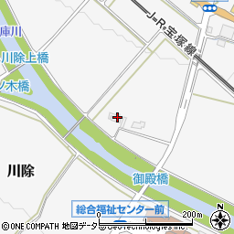 兵庫県三田市川除200周辺の地図