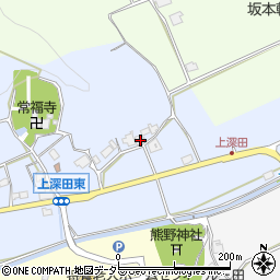 兵庫県三田市上深田116周辺の地図