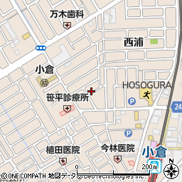 京都府宇治市小倉町西浦92-33周辺の地図