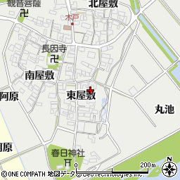愛知県安城市木戸町東屋敷34周辺の地図