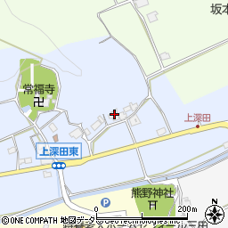 兵庫県三田市上深田114周辺の地図