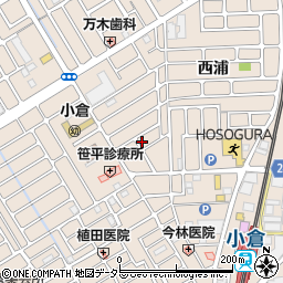 京都府宇治市小倉町西浦92-26周辺の地図