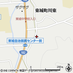 広島県庄原市東城町川東1204周辺の地図