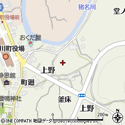 兵庫県川辺郡猪名川町上野西ノ垣内周辺の地図