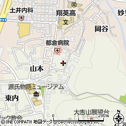 京都府宇治市宇治山本周辺の地図
