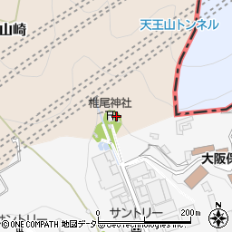 大阪府三島郡島本町山崎周辺の地図