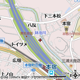 愛知県岡崎市本宿町トイツメ周辺の地図