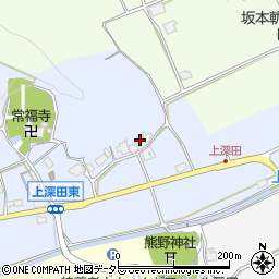 兵庫県三田市上深田97周辺の地図