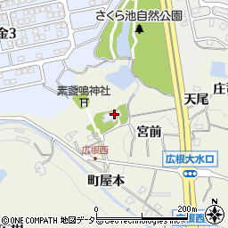 兵庫県川辺郡猪名川町広根宮前3周辺の地図