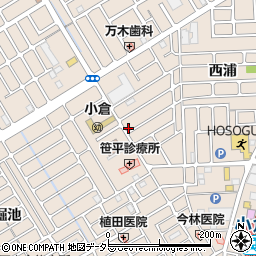 京都府宇治市小倉町西浦96-10周辺の地図