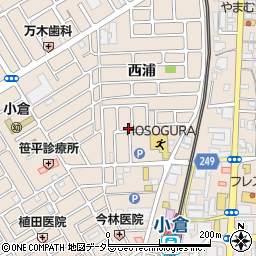 京都府宇治市小倉町西浦47-46周辺の地図