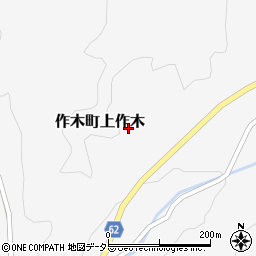 広島県三次市作木町上作木周辺の地図