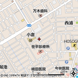 京都府宇治市小倉町西浦96-12周辺の地図