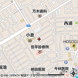京都府宇治市小倉町西浦96周辺の地図