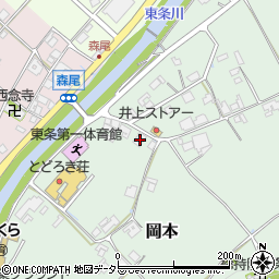 兵庫県加東市岡本1361周辺の地図