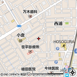 京都府宇治市小倉町西浦93-4周辺の地図