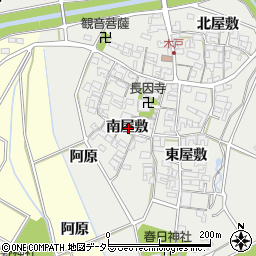 愛知県安城市木戸町南屋敷周辺の地図