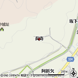 愛知県岡崎市羽栗町（長寄）周辺の地図