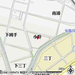 愛知県岡崎市福桶町小野周辺の地図