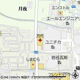 ｍａｎｄａｉ宇治樋ノ尻店周辺の地図