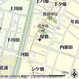 愛知県岡崎市福岡町屋敷38周辺の地図