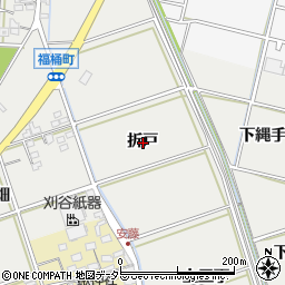 愛知県岡崎市福桶町折戸周辺の地図